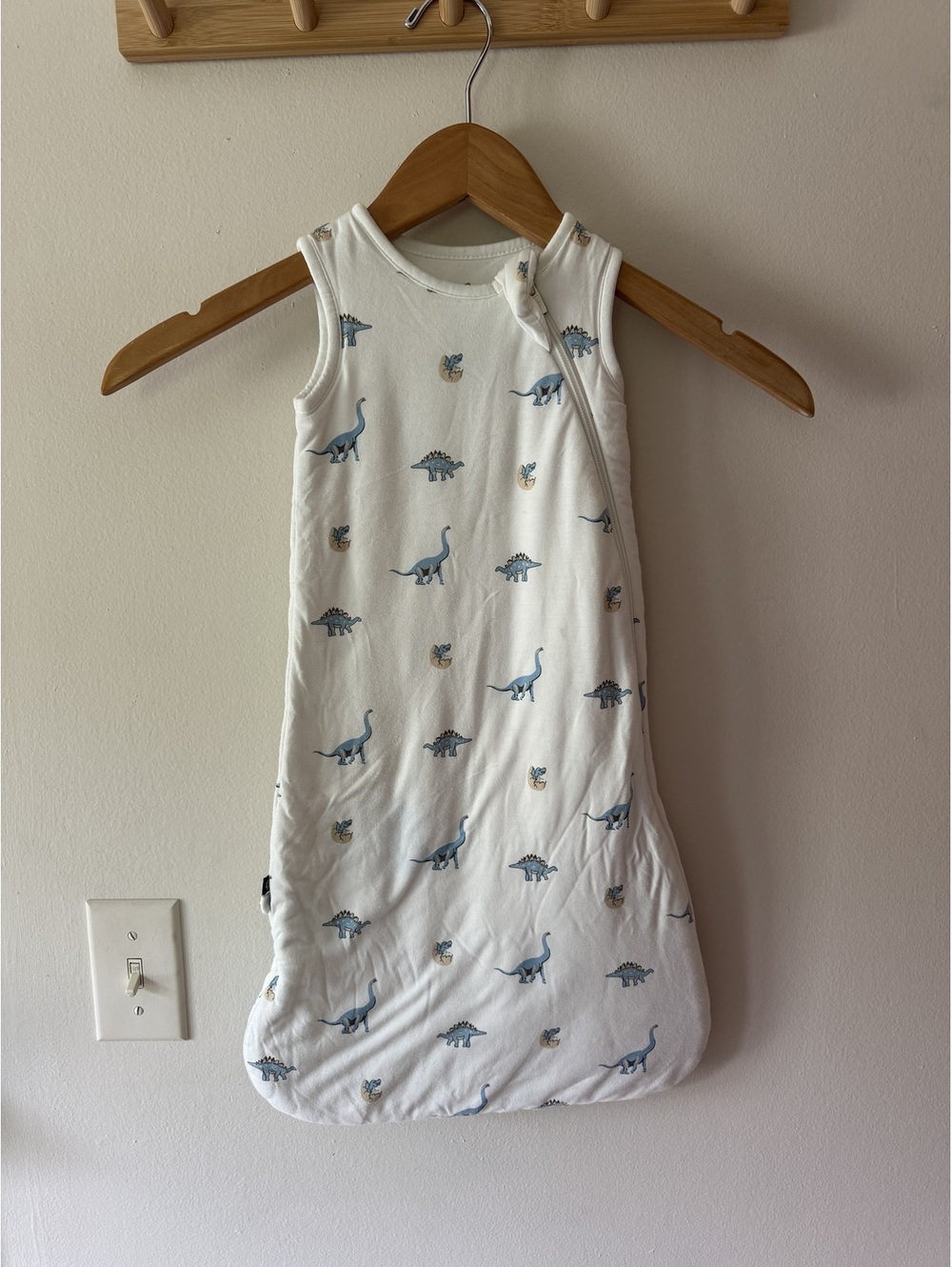 Kyte Baby Jurassic Blue Dinosaur Bamboo Sleepsack Sz XS 1.0tog VGUC KB2